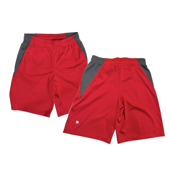 All in Motion Red Kids Basketball Soccer Sport Activewear Boys Shorts - Picture 1 of 3